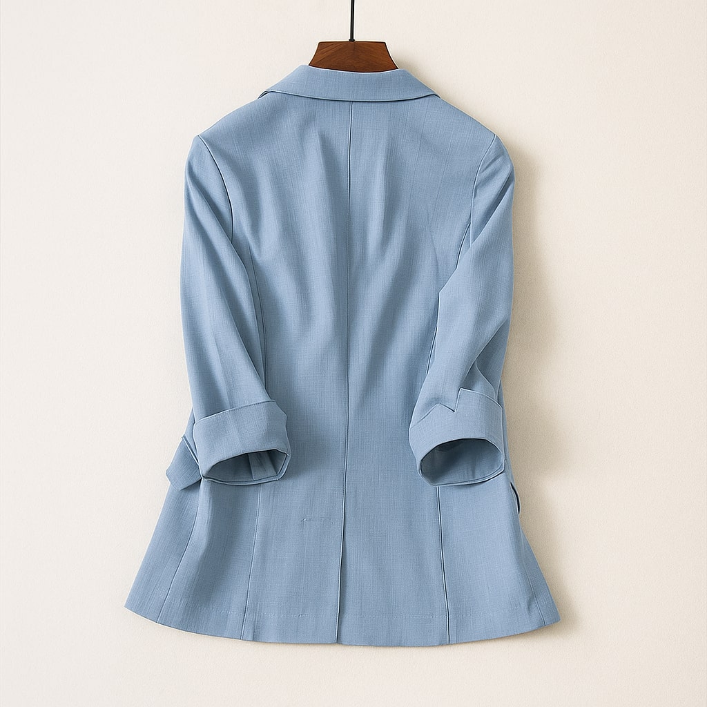 Alessia Linen–Silk Blazer
