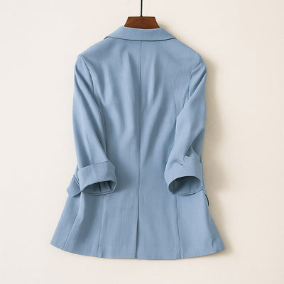 Alessia Linen–Silk Blazer