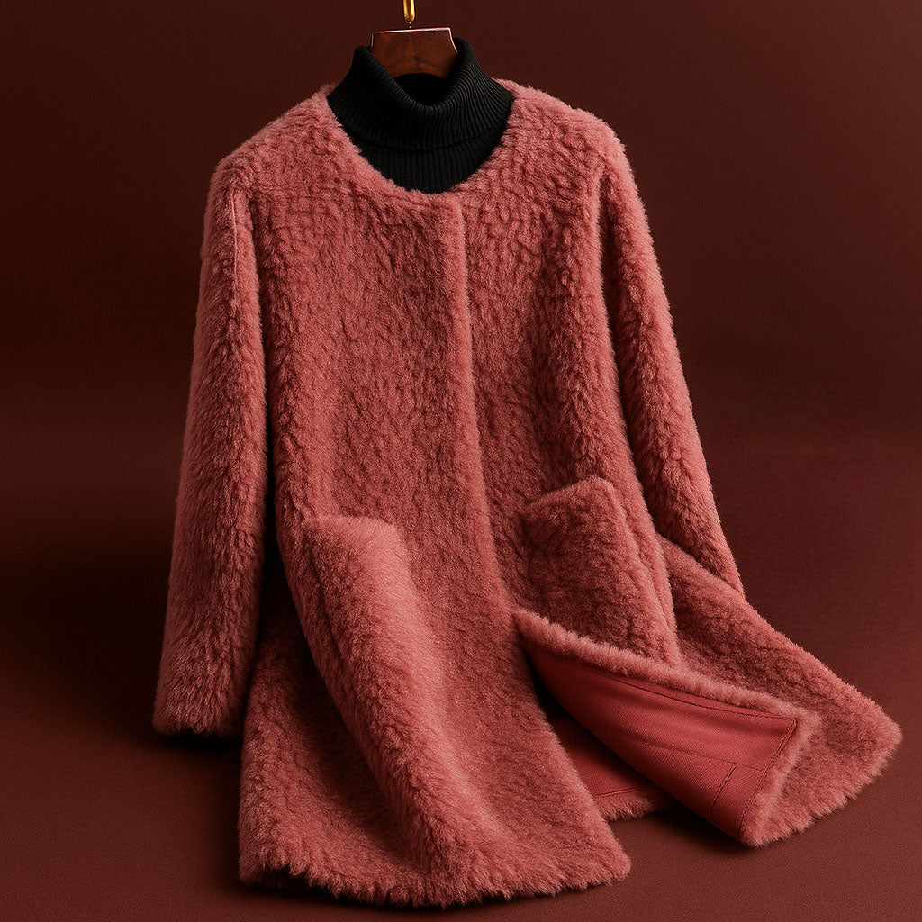 Giulia Textured Wool Coat