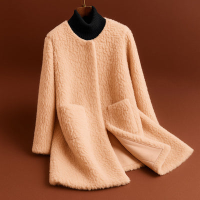 Giulia Textured Wool Coat