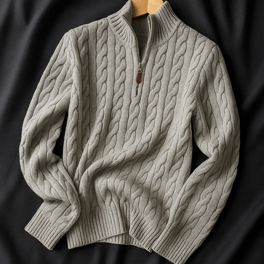 Elena Wool Half-Zip Sweater