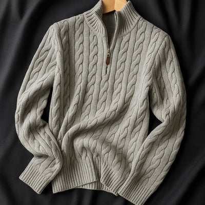 Elena Wool Half-Zip Sweater