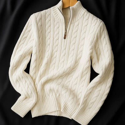 Elena Wool Half-Zip Sweater
