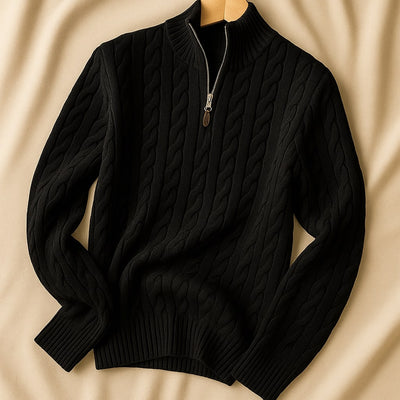 Elena Wool Half-Zip Sweater