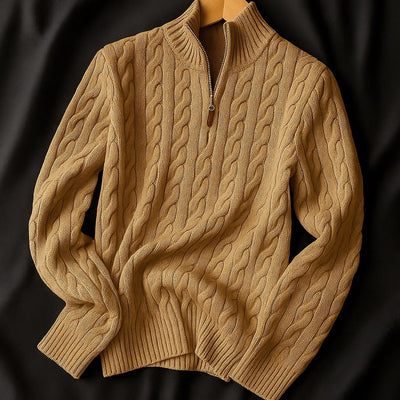 Elena Wool Half-Zip Sweater