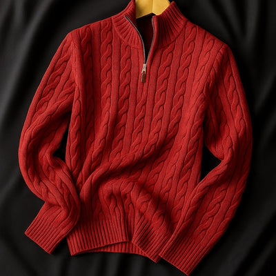 Elena Wool Half-Zip Sweater