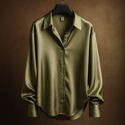 Isabella Satin Button Shirt