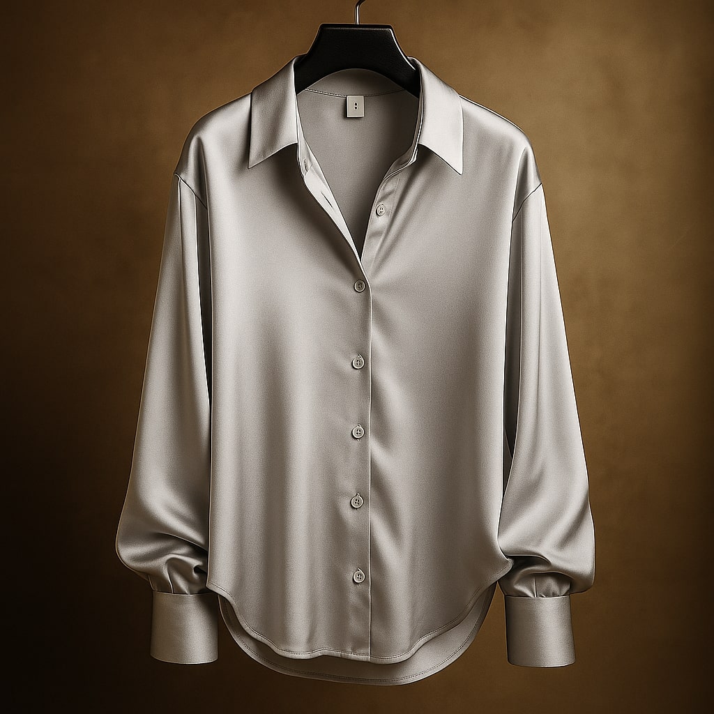 Isabella Satin Button Shirt