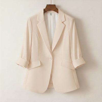 Alessia Linen–Silk Blazer
