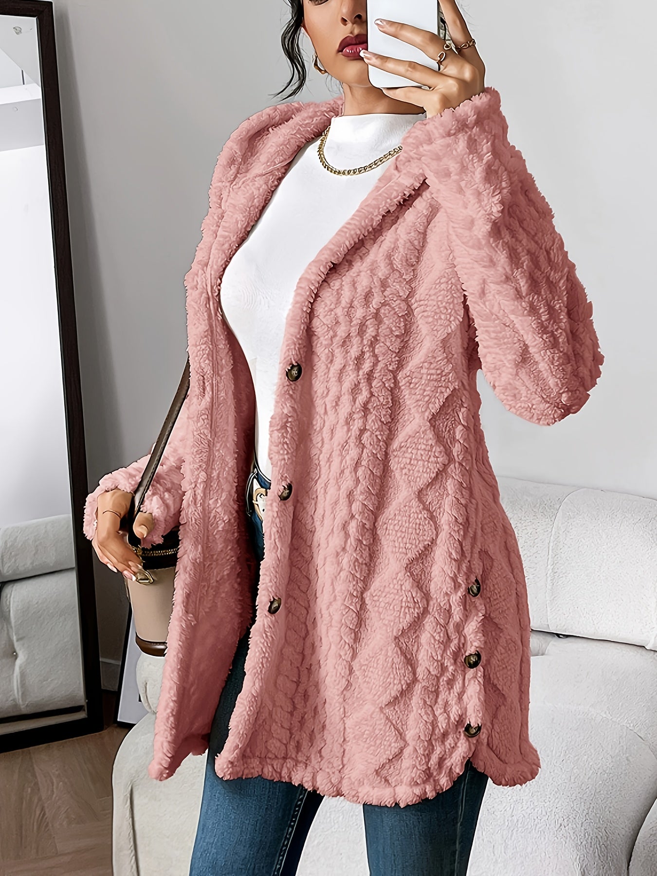 Jessica | Plush Hooded Cardigan