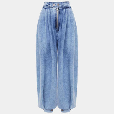 Giulia Balloon-Leg Denim Trousers