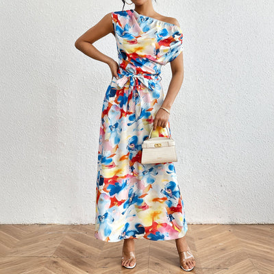 Marina Watercolor Maxi Dress