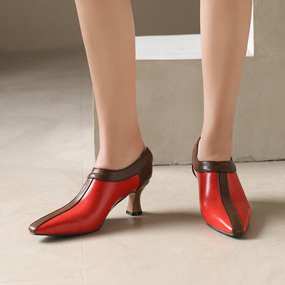 Camila Two-Tone Ankle Heels