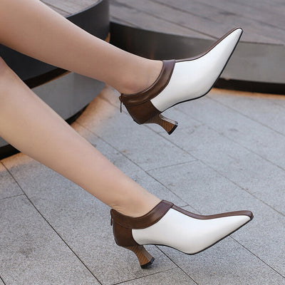 Camila Two-Tone Ankle Heels