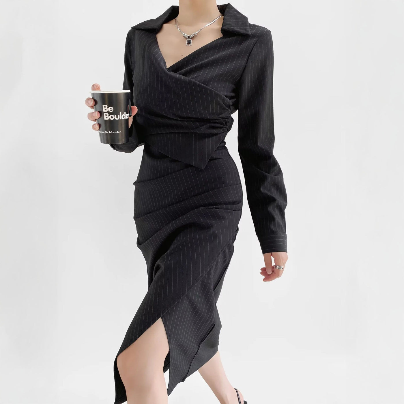 Alessandra Wrap Midi Dress