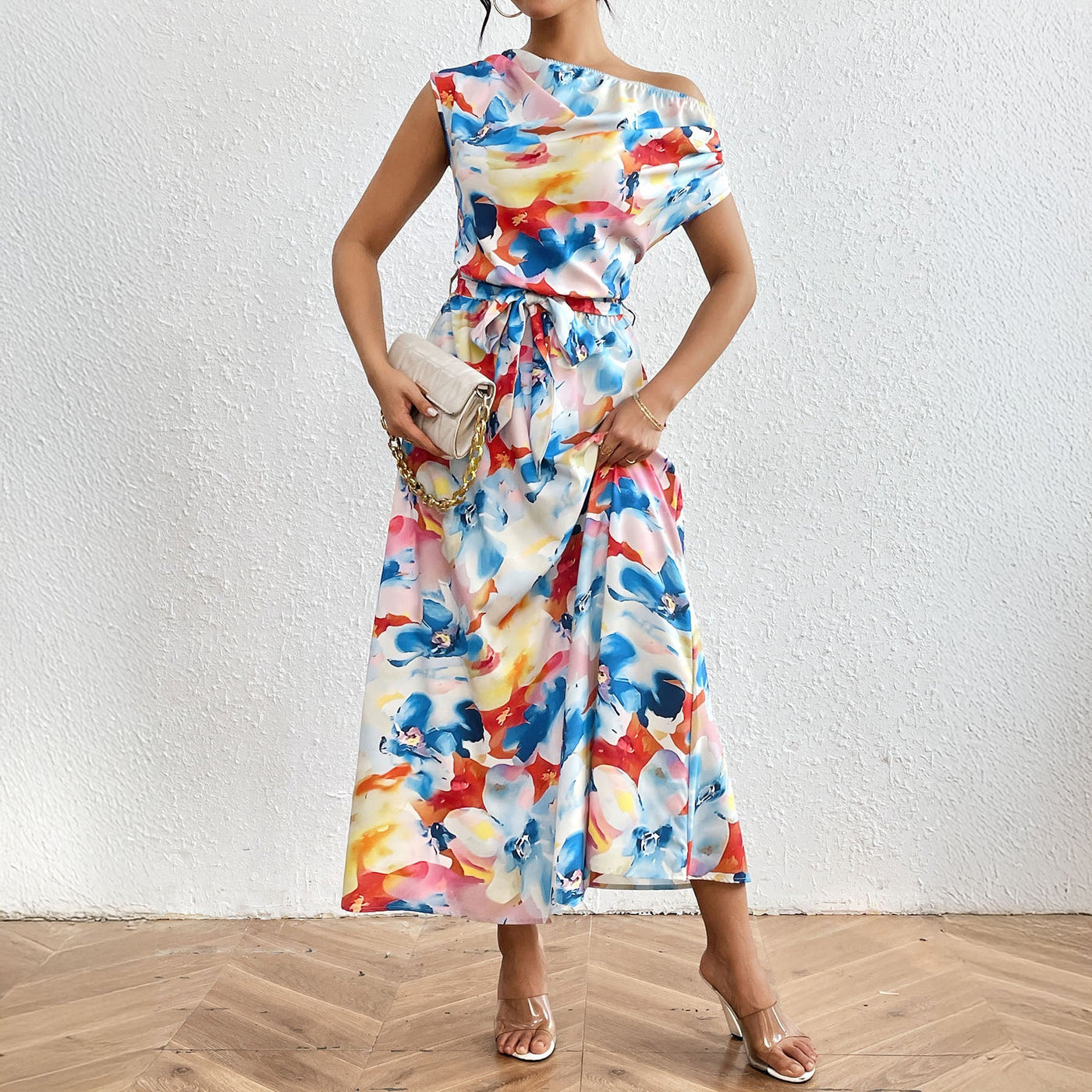 Marina Watercolor Maxi Dress