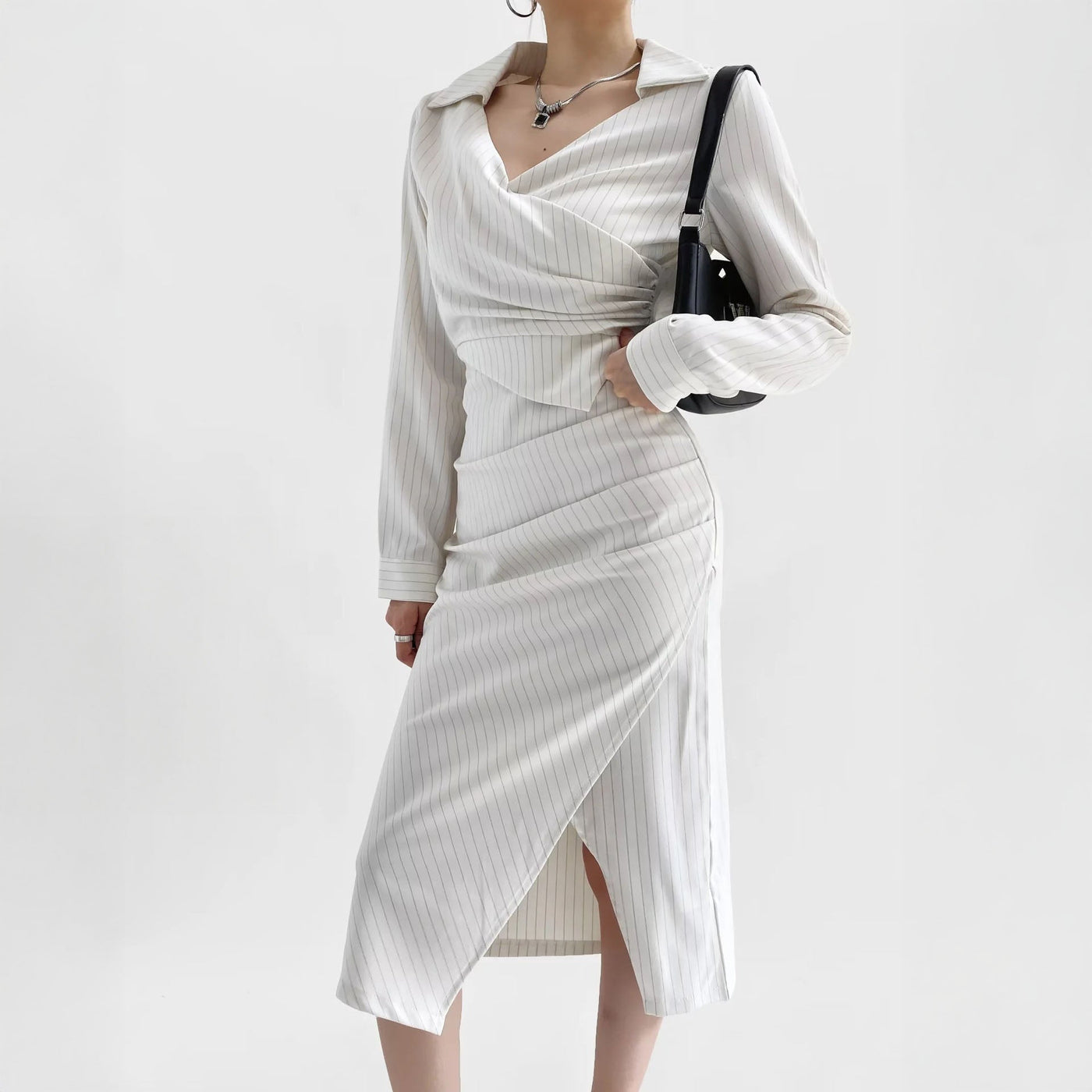 Alessandra Wrap Midi Dress