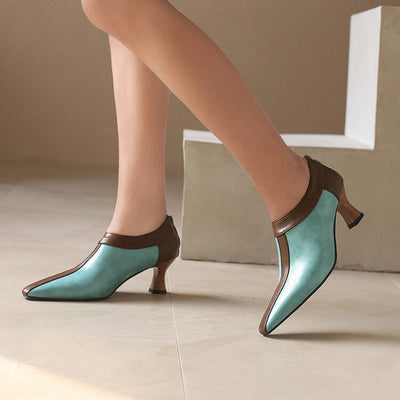 Camila Two-Tone Ankle Heels