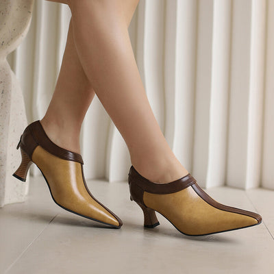 Camila Two-Tone Ankle Heels