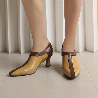 Camila Two-Tone Ankle Heels