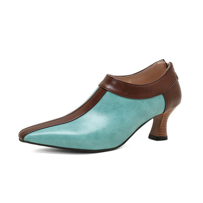 Camila Two-Tone Ankle Heels