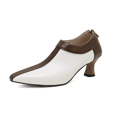 Camila Two-Tone Ankle Heels