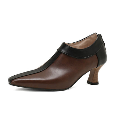 Camila Two-Tone Ankle Heels