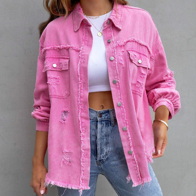 Alba Distressed Denim Jacket