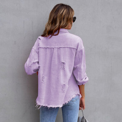 Alba Distressed Denim Jacket