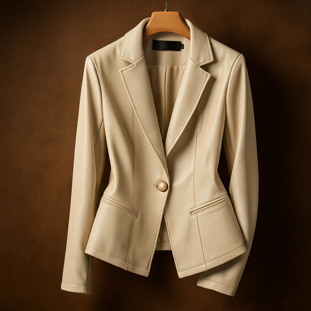 Elena Leather Blazer