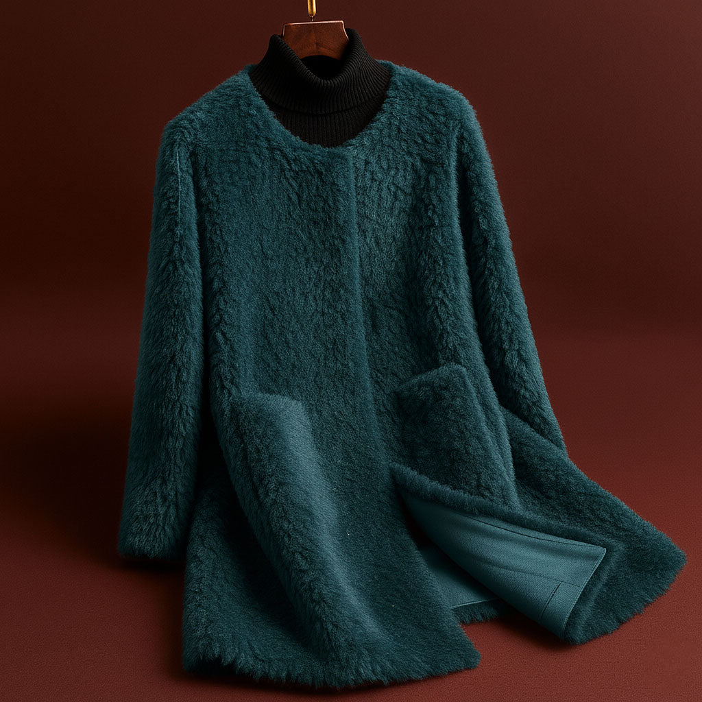 Giulia Textured Wool Coat