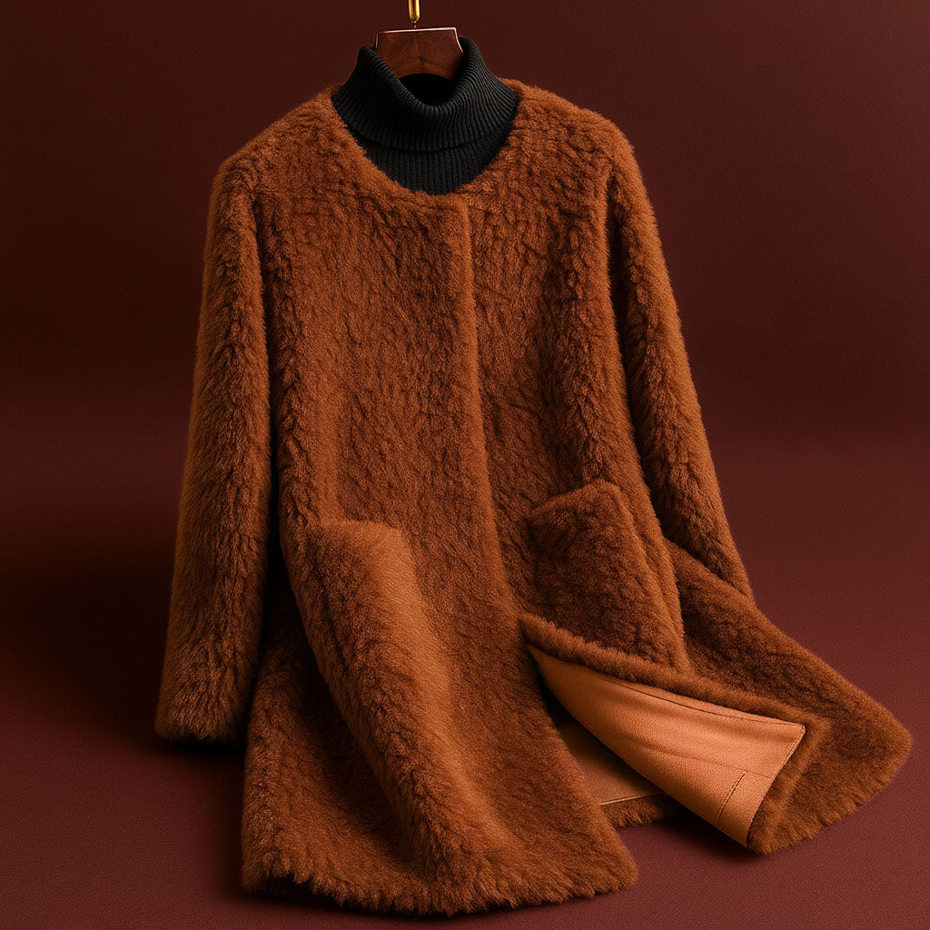 Giulia Textured Wool Coat
