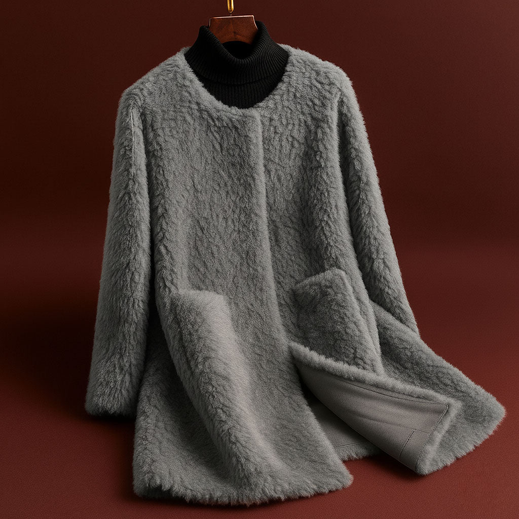Giulia Textured Wool Coat