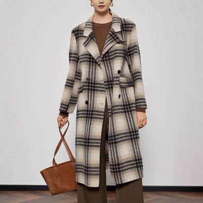 Elena Classic Plaid Coat