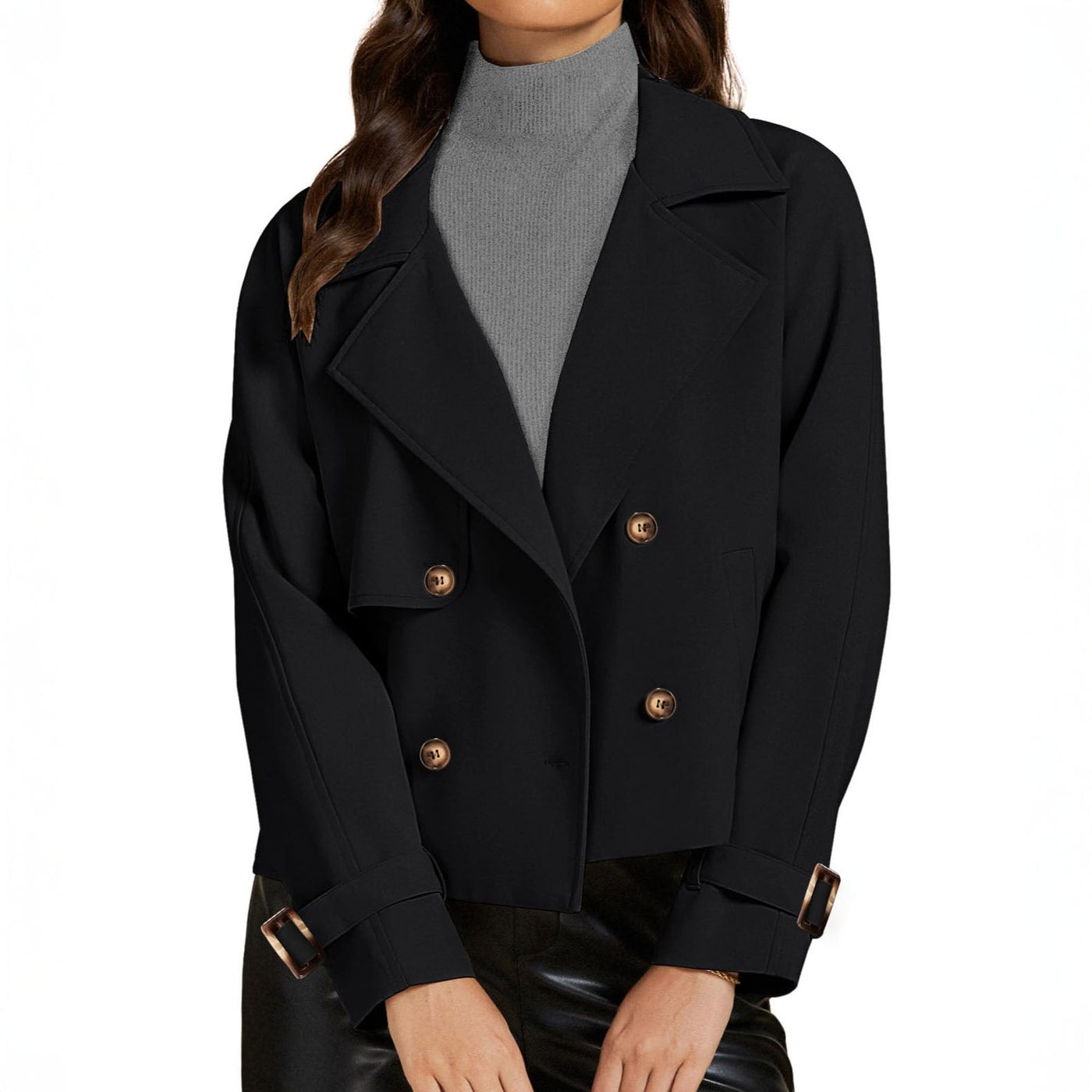 Valeria Cropped Trench Coat