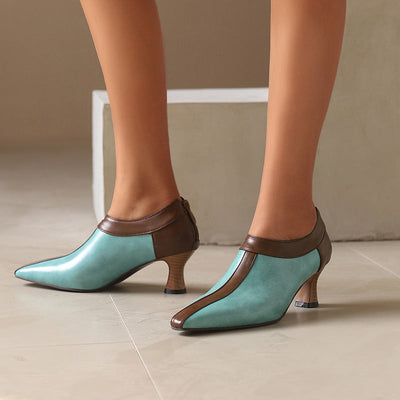 Camila Two-Tone Ankle Heels