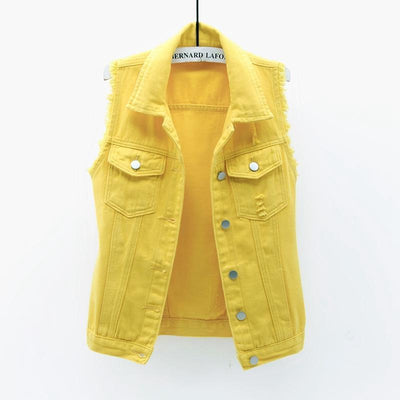 Liliane Cotton Denim Vest