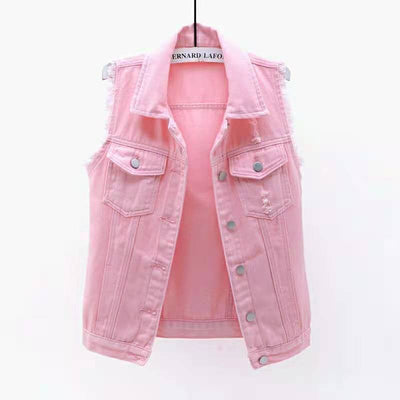 Liliane Cotton Denim Vest