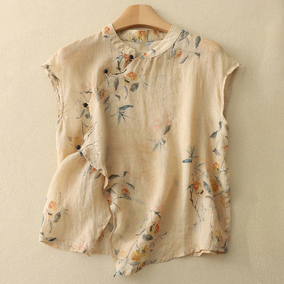 Chiara Linen Blossom Top