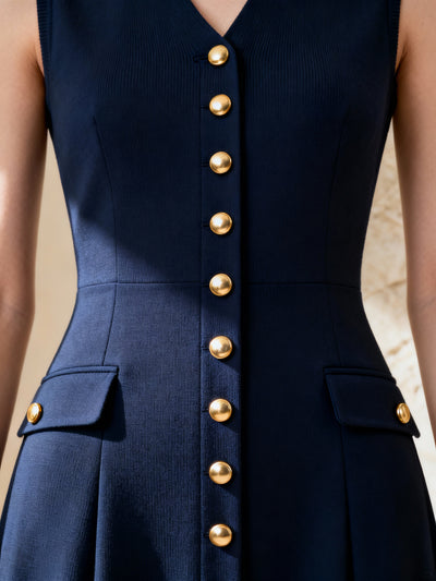 Maxim| Knitted Maxi Dress with Round Neck