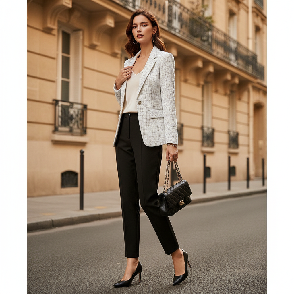 Bianca Tailored Tweed Blazer