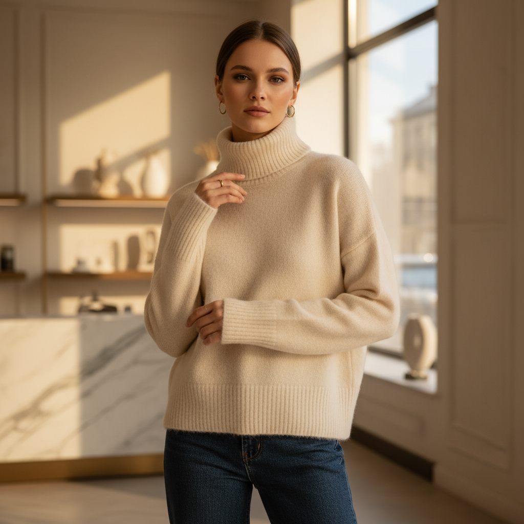 Isabella – High-Neck Sweater