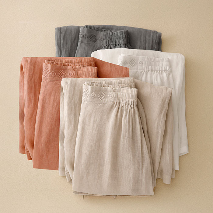 Isabelle Palazzo Linen Pants